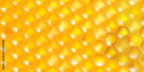 Honey comb golden background