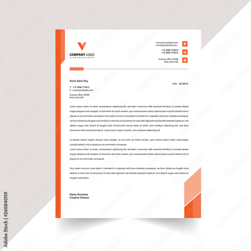 abstruct letterhead template abstruct letterhead template