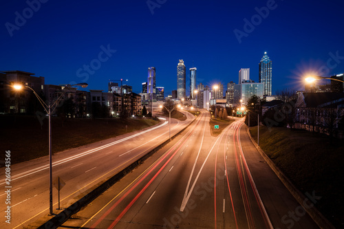 Atlanta city night panoramic view skyline, Georgia, USA © Nickolay Khoroshkov