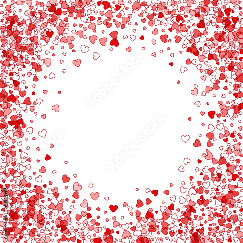 Wallpaper Mural Frame or border of random scatter hearts Torontodigital.ca