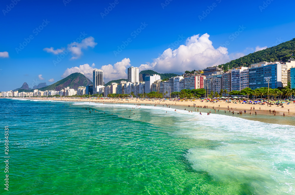 Fototapeta premium Copacabana beach in Rio de Janeiro, Brazil