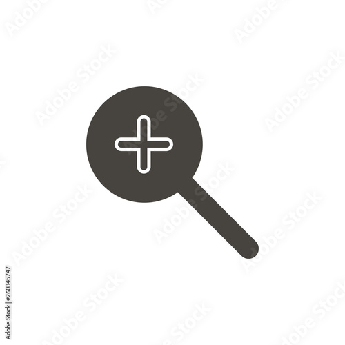 Zoom in vector icon. Element of interface for mobile concept and web apps illustration. Thin glyph icon for website design and development, app development. Vector icon