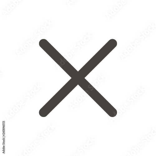 Cancel vector icon. Element of interface for mobile concept and web apps illustration. Thin glyph icon for website design and development, app development. Vector icon