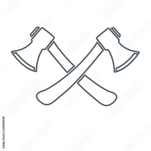 The ax icon. Axe symbol
