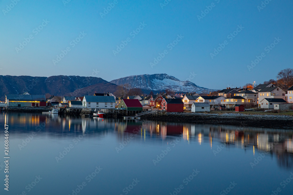 Spring comes and it gets brighter and brighter in the evening in Northern Norway Spring comes and it gets brighter and brighter in the evening in Northern Norway