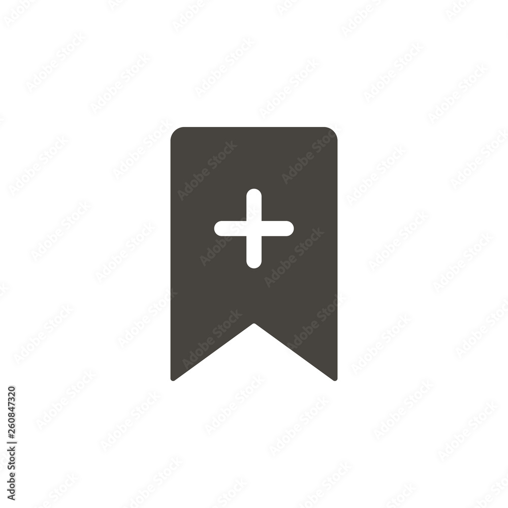 Obraz premium Bookmark vector icon. Element of interface for mobile concept and web apps illustration. Thin glyph icon for website design and development, app development. Vector icon