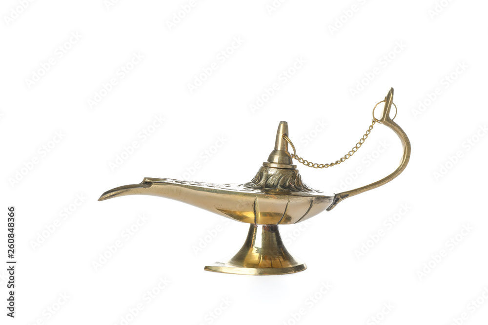 Magic Aladdin Lamp isolated on white background Magic Aladdin Lamp isolated on white background