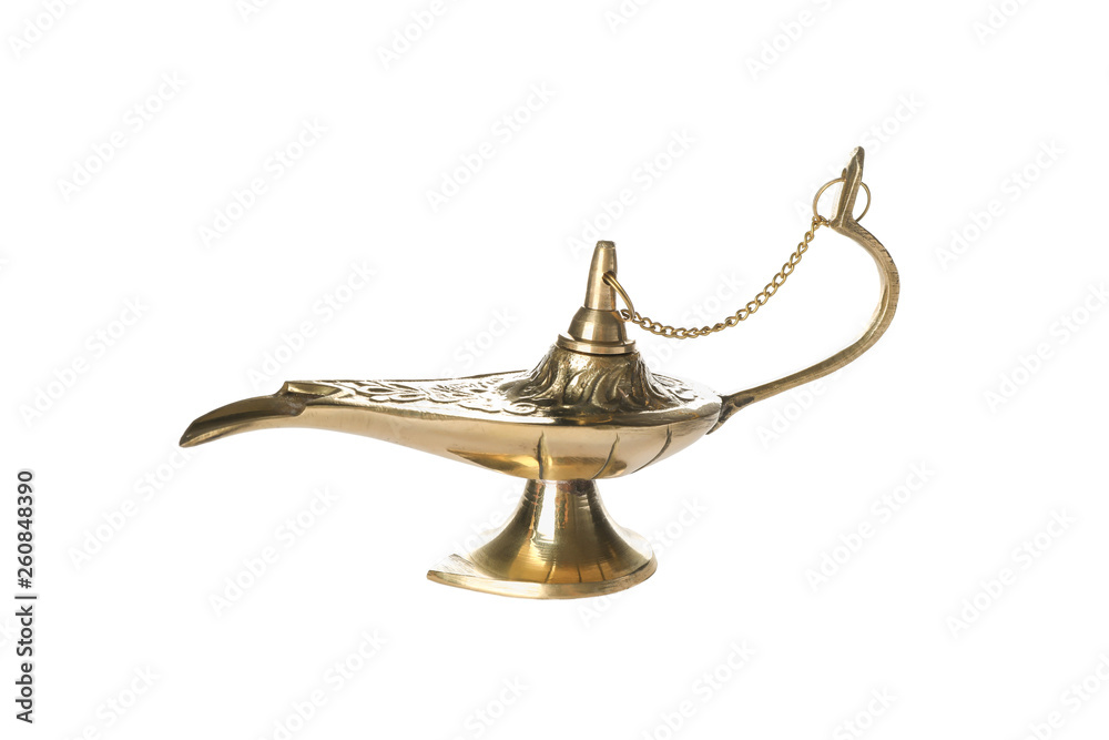 Magic Aladdin Lamp isolated on white background Magic Aladdin Lamp isolated on white background