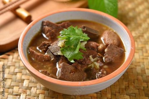 bowl of beef soup