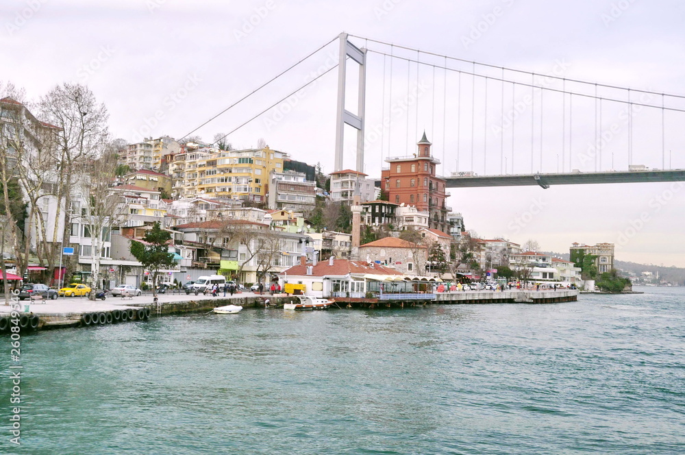 Fatih Sultan Mehmet Bridge in Istanbul