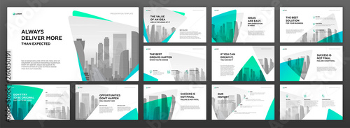 Keynote presentation templates set. Use for modern powerpoint presentation background, brochure cover design, website slider, landing page, annual report, company profile.