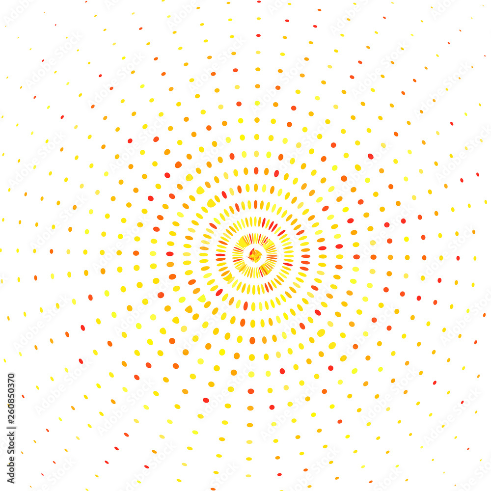 Circle with multicolored rays Circle with multicolored rays