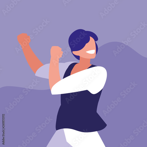 man dancing avatar character