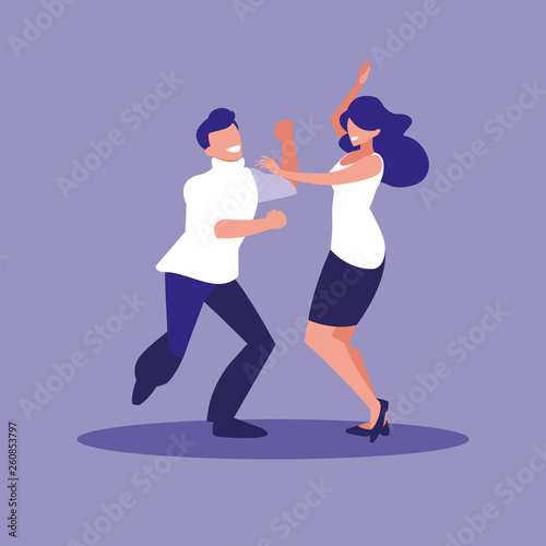 couple dancing avatar character