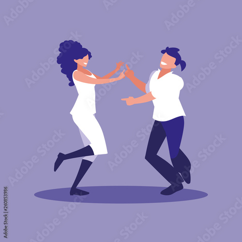 couple dancing avatar character