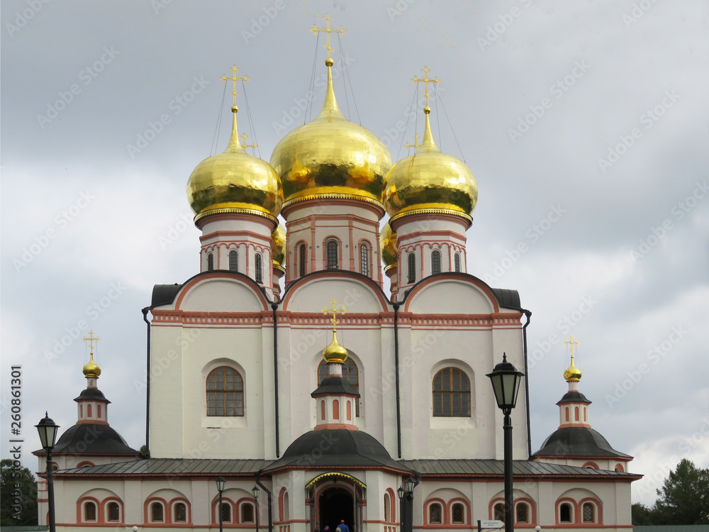 Russia. Valdai.  Assumption Cathedral of the Iversky monastery.