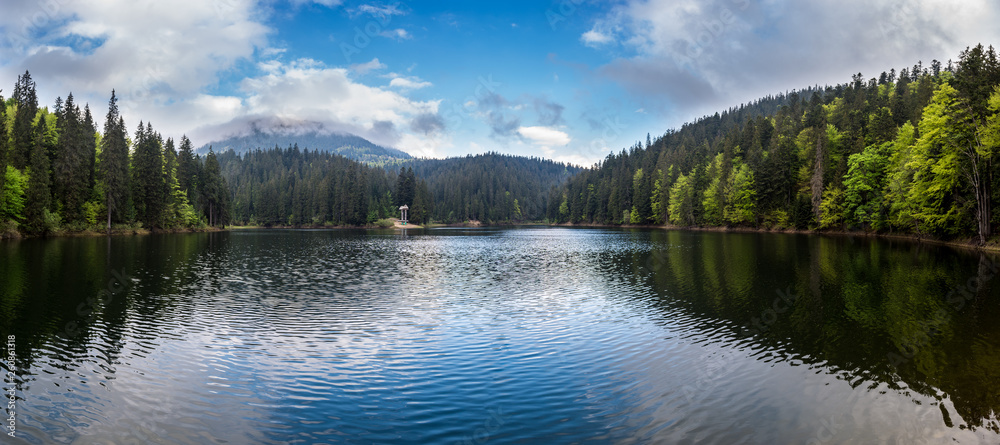 Fototapeta premium Carpathian Highland mountain Lake Synevir
