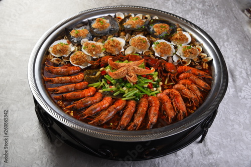paella in a pan