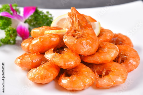 shrimps on a plate
