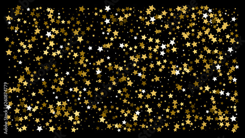 Gold stars. Confetti celebration © writerfantast