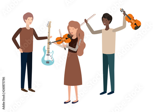 group of people with musical instruments