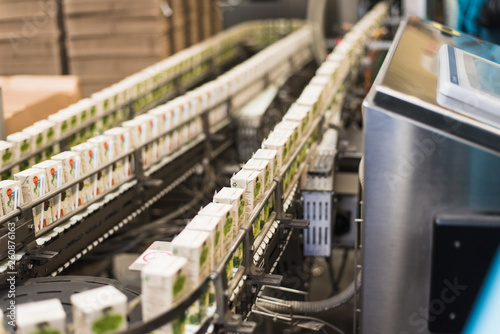 production of juices in cardboard packaging. Industry, Metal Works