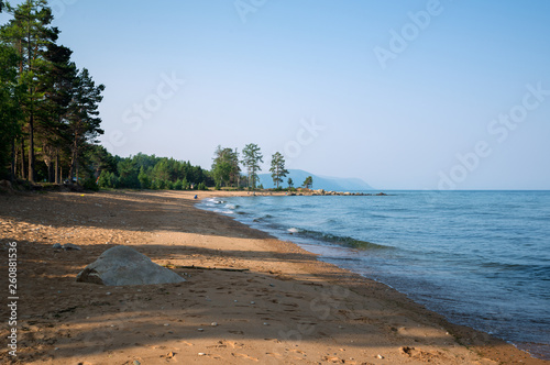The eastern coast of Lake Baikal