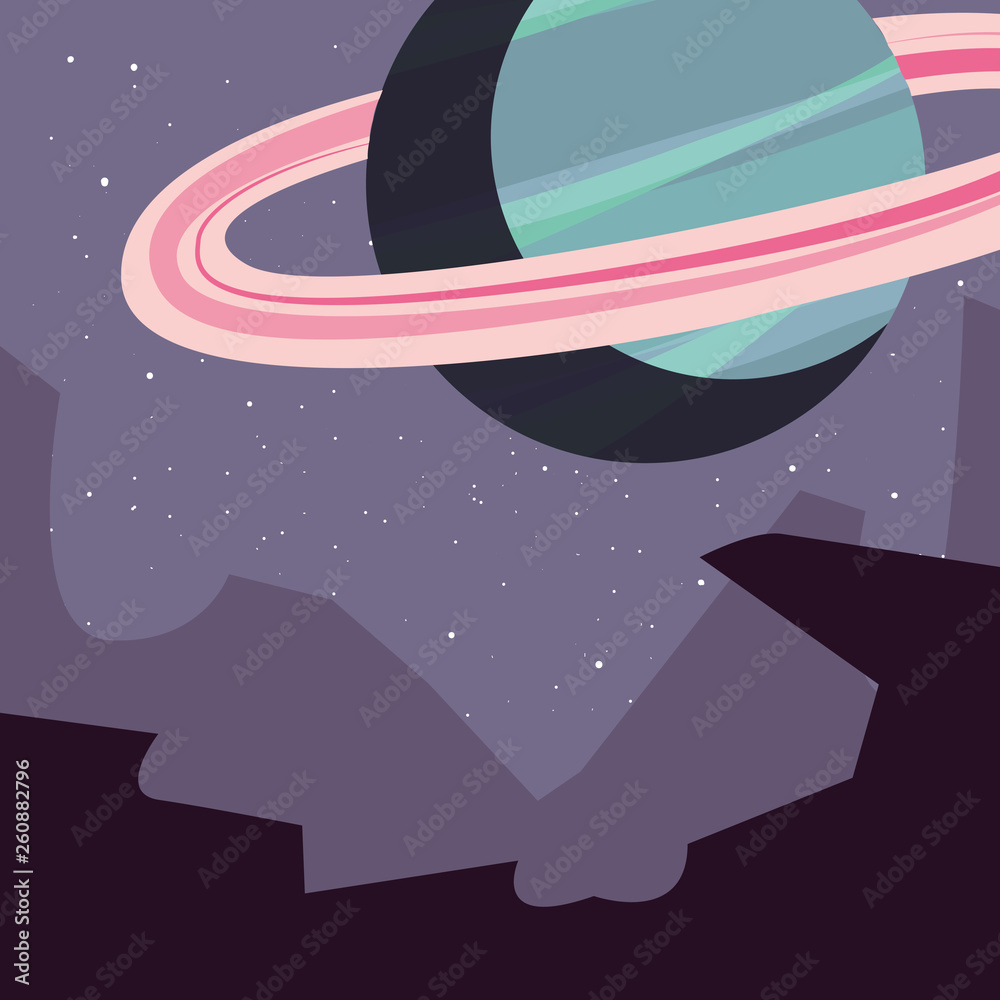 Obraz premium planet space galaxy