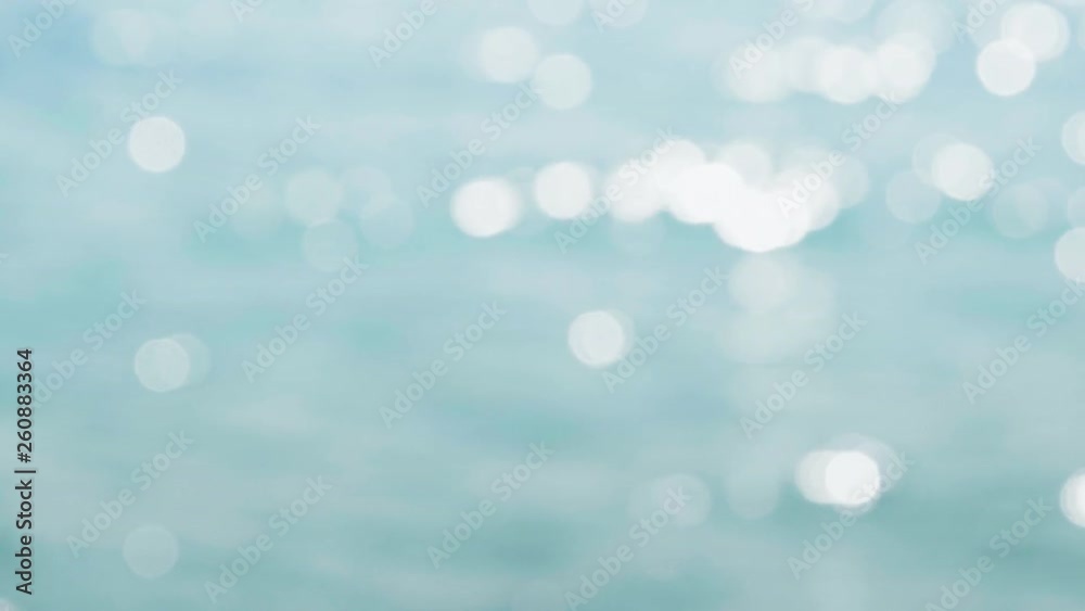 slow motion water of tropical sea, bokeh