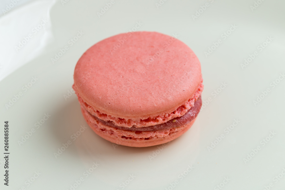 one pink macaroon one pink macaroon