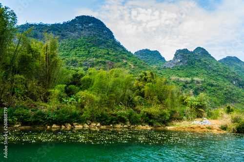 Landscape with river and mountain  