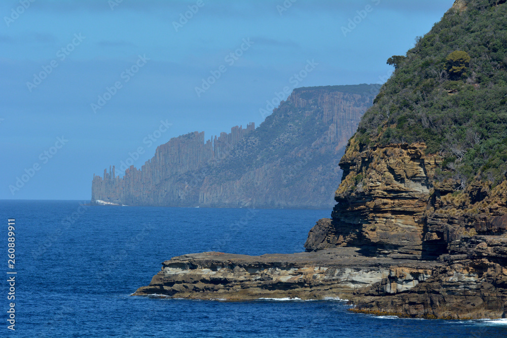 Sea Cliffs at Tasman National Park Tasman  Peninsula Tasmania Australia