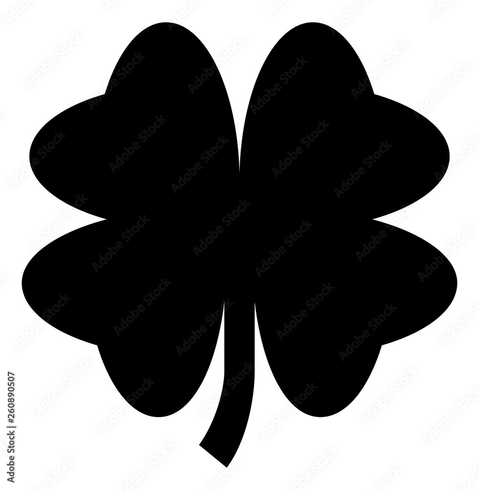 Lucky Four Leaf Clover Icon Lucky Four Leaf Clover Icon