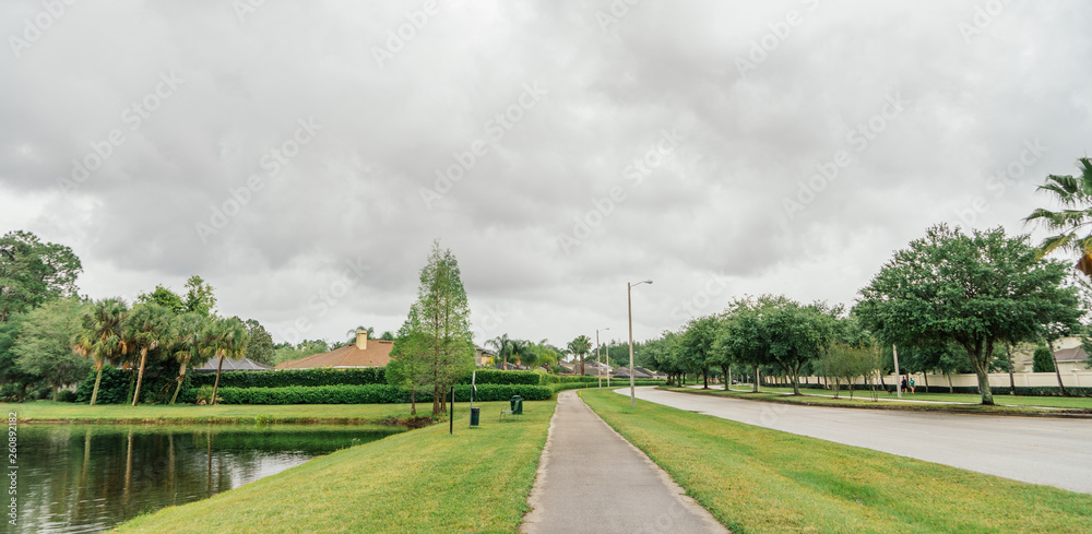 Fototapeta premium Thunder storm in the summer of Florida