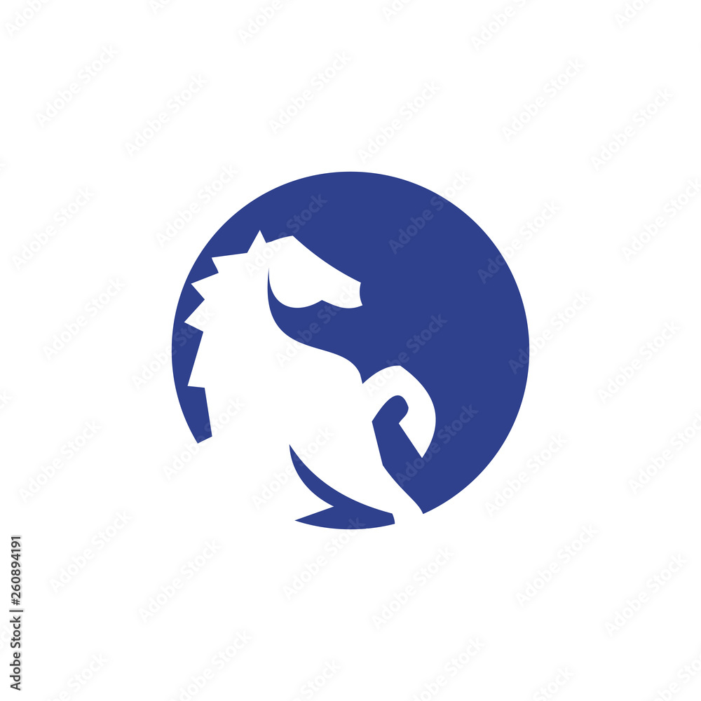 Horse logo icon design template