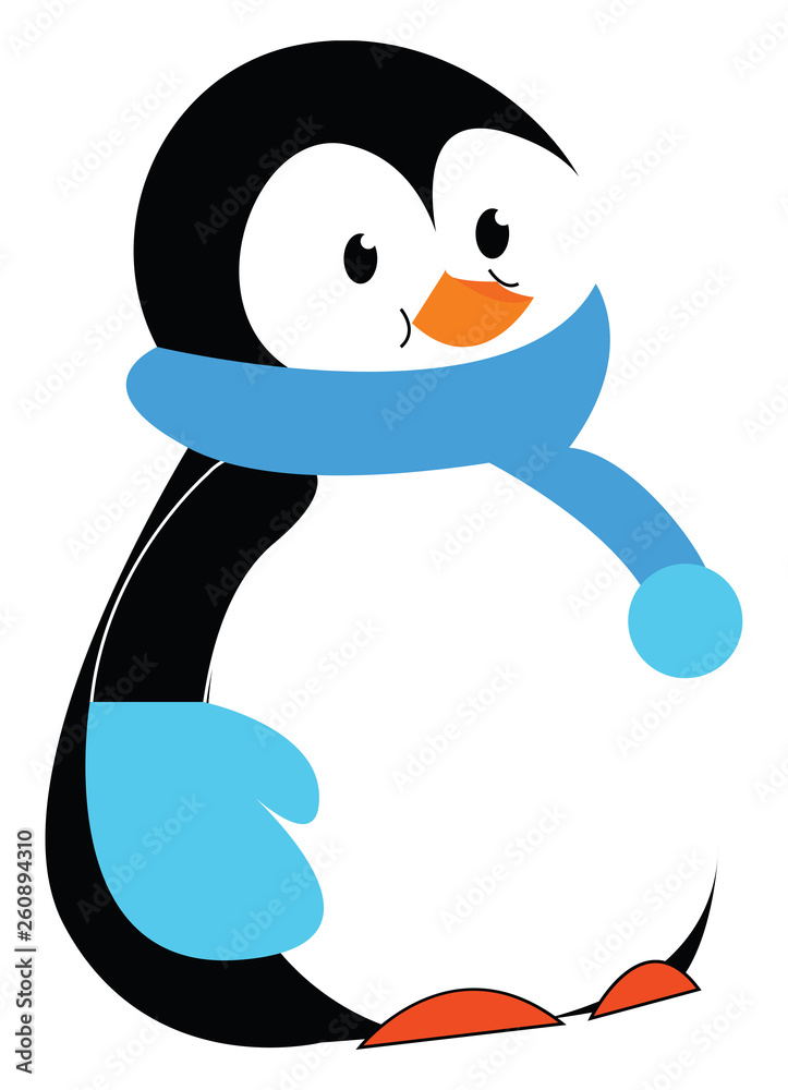 Penguin Using Scarf Winter Icon Graphic by jasmineartstudio01 · Creative  Fabrica