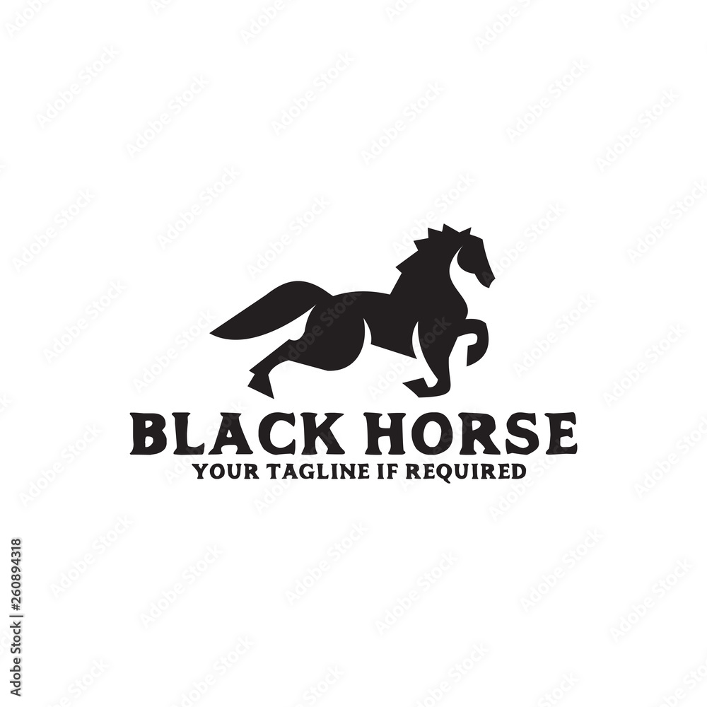 Horse logo icon design template