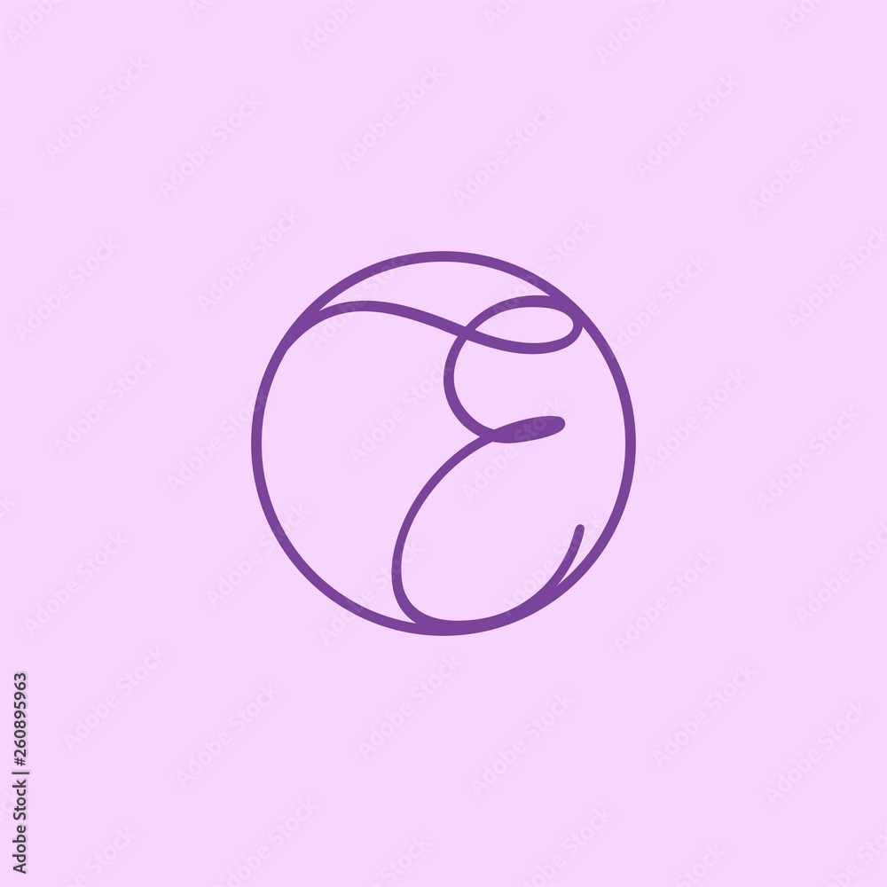 Initial E logo design Initial E logo design