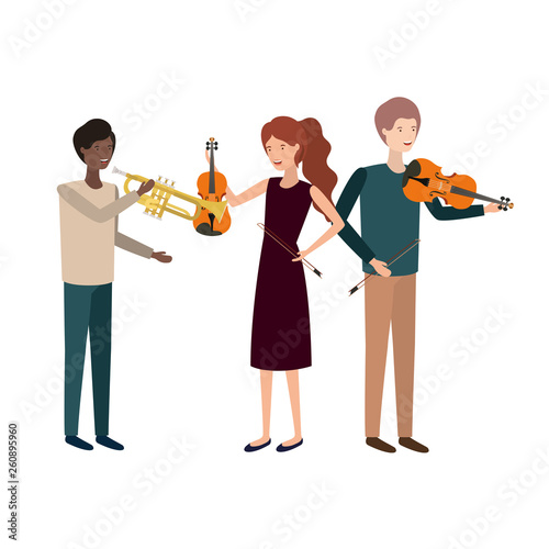 group of people with musical instruments