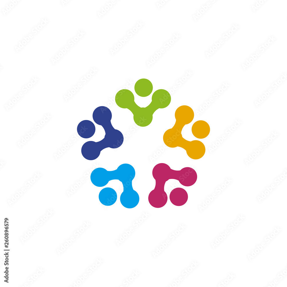 Community and adoption care logo design template Community and adoption care logo design template