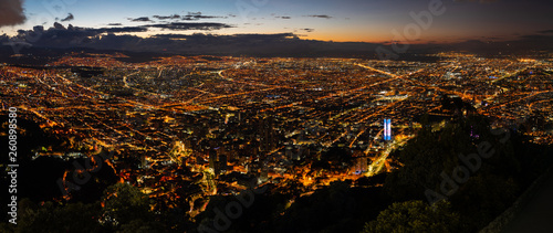 Bogota city sunset panorama  © Juan