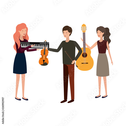 group of people with musical instruments