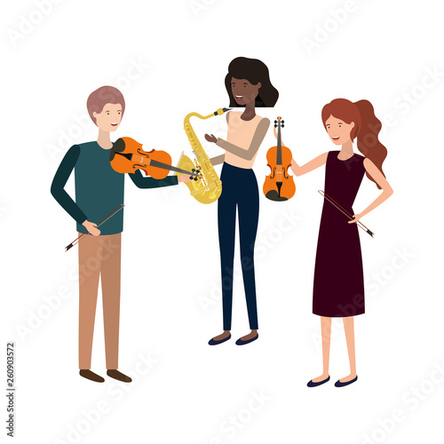 group of people with musical instruments