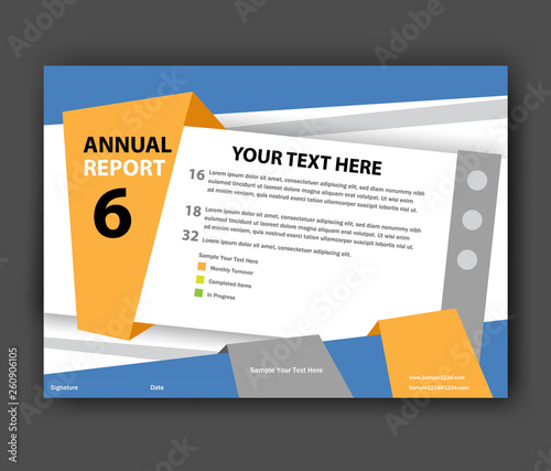 Annual report Brochure design template vector. Business Flyers infographic magazine poster. Abstract layout template ,Book Cover presentation portfolio