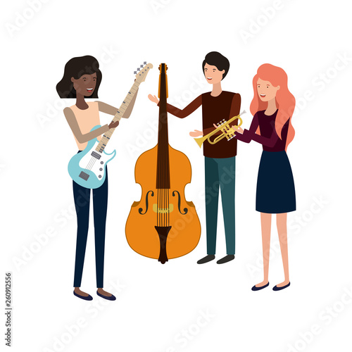 group of people with musical instruments