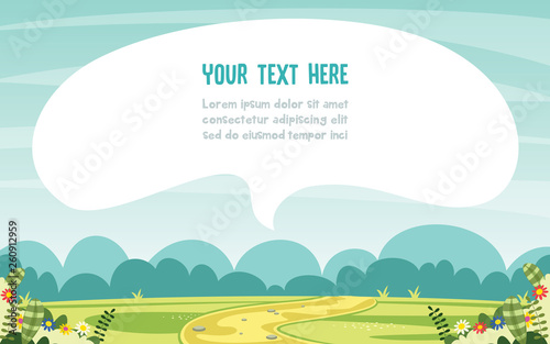 Vector Illustration Of Fantasy Landscape