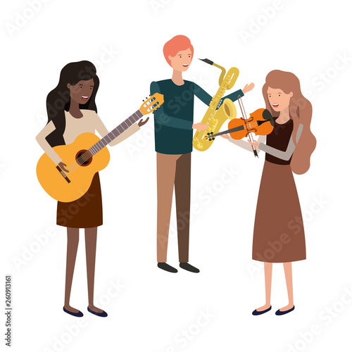 group of people with musical instruments