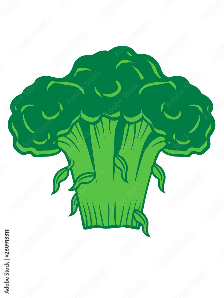 brokkoli gemüse clipart gesund vitamine essen ernähren lecker hunger kochen  blumenkohl comic cartoon lustig design Stock Illustration | Adobe Stock