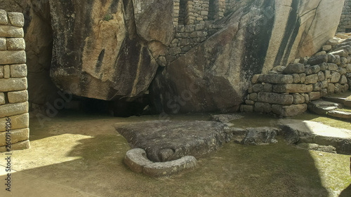 the temple of the condor at machu picchu