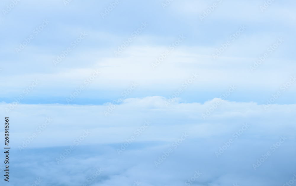 Viewpoint sea of mist, Beautiful mountain view with fog, sunrise scene, Doi Samer Dao Viewpoint sea of mist, Beautiful mountain view with fog, sunrise scene, Doi Samer Dao